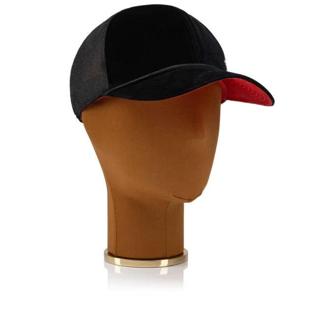 Aliochitto – kapelusz typu trucker – aksamit – czarna