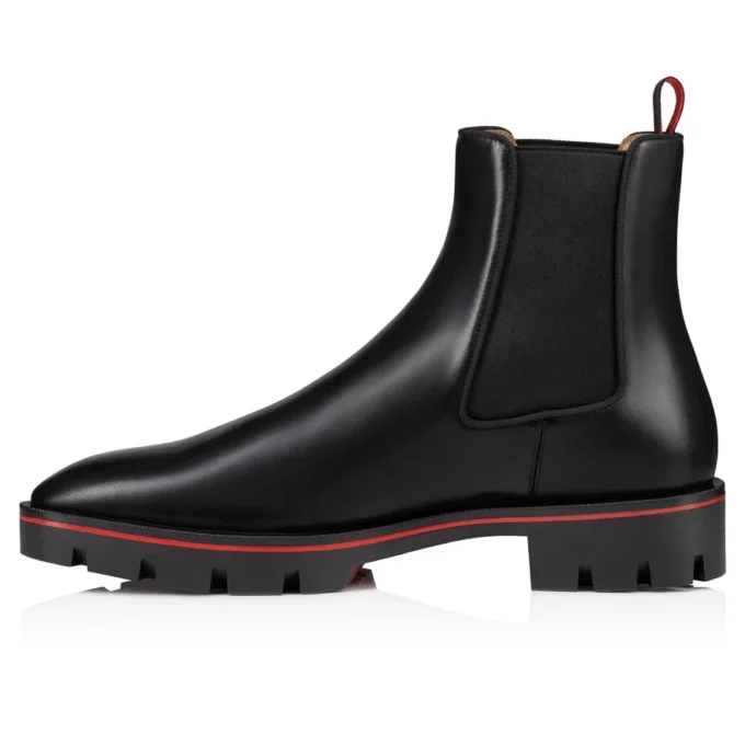 Alpinosol – buty – gładka skóra cielęca – czarne – męskie