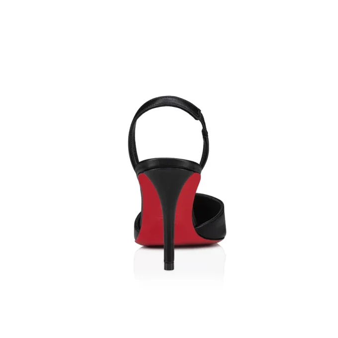 Apostropha Sling – czółenka z paskiem z tyłu o wysokości 80 mm – skóra nappa – czarne – damskie Apostropha Sling – czółenka z paskiem z tyłu o wysokości 80 mm – skóra nappa – czarne – damskie