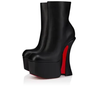 Aquabootie – buty na niskim obcasie 160 mm – skóra cielęca – czarne – damskie Aquabootie – buty na niskim obcasie 160 mm – skóra cielęca – czarne – damskie