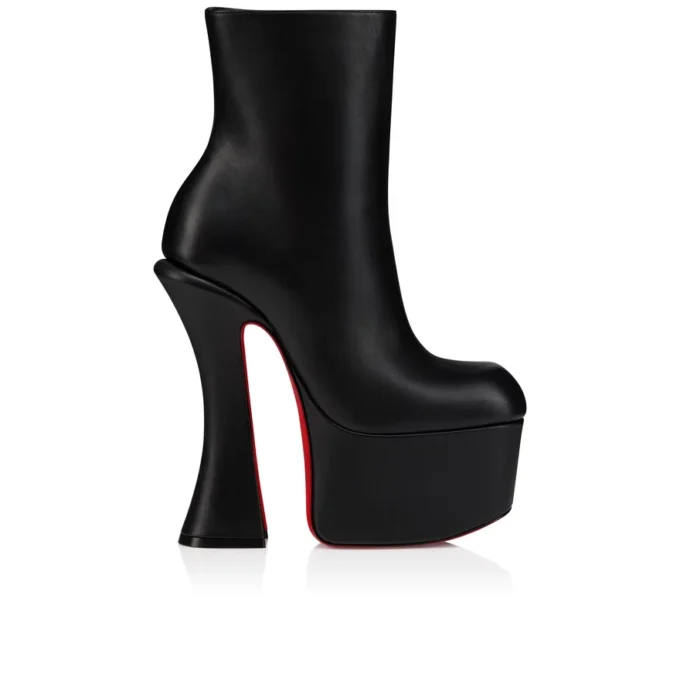 Aquabootie – buty na niskim obcasie 160 mm – skóra cielęca – czarne – damskie Aquabootie – buty na niskim obcasie 160 mm – skóra cielęca – czarne – damskie