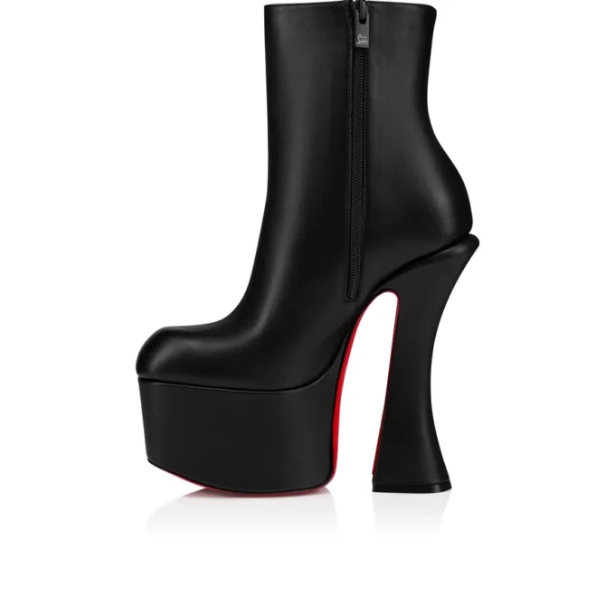Aquabootie – buty na niskim obcasie 160 mm – skóra cielęca – czarne – damskie Aquabootie – buty na niskim obcasie 160 mm – skóra cielęca – czarne – damskie