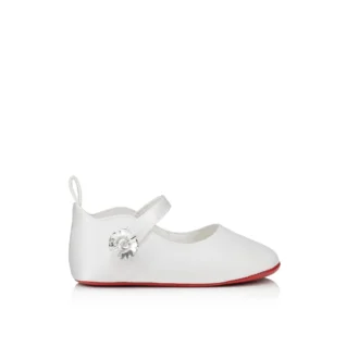 Baby Love Chick Strass – Baleriny – satyna krepowa i cyrkonie – Bianco – dla niemowląt Baby Love Chick Strass – Baleriny – satyna krepowa i cyrkonie – Bianco – dla niemowląt
