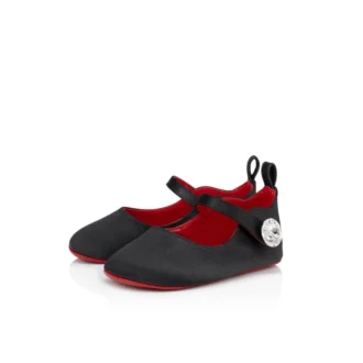 Baby Love Chick Strass – Baleriny – satyna krepowa i cyrkonie – czarne – dla niemowląt Baby Love Chick Strass – Baleriny – satyna krepowa i cyrkonie – czarne – dla niemowląt