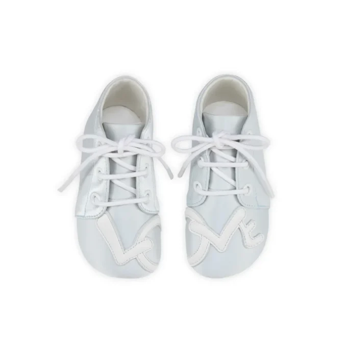 Baby Love – derby – satyna krepowa – pastelowy błękit – niemowlęce Baby Love – derby – satyna krepowa – pastelowy błękit – niemowlęce