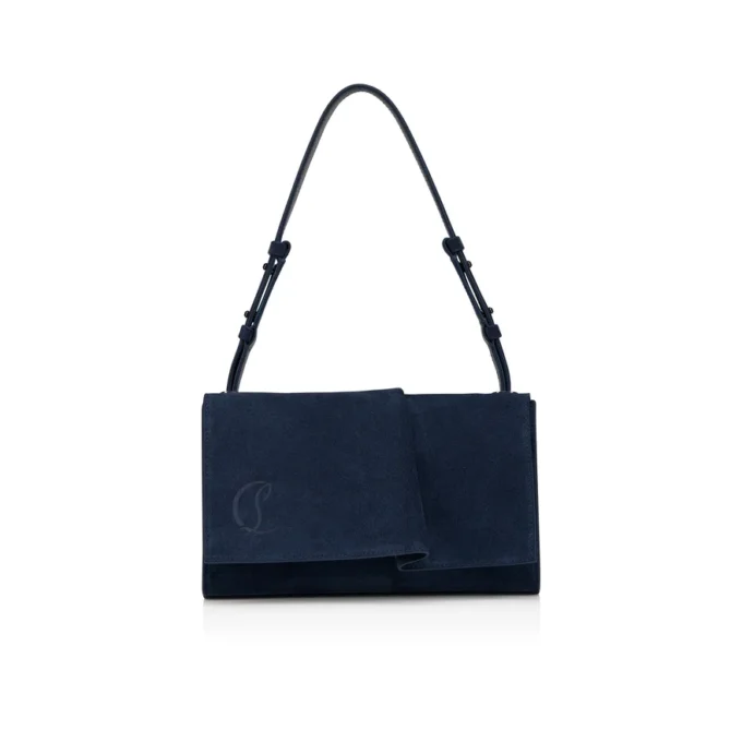 Baggy Small – torba na ramię – skóra cielęca – granatowa
