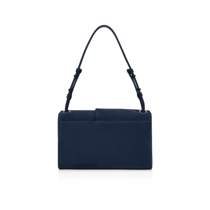 Baggy Small – torba na ramię – skóra cielęca – granatowa