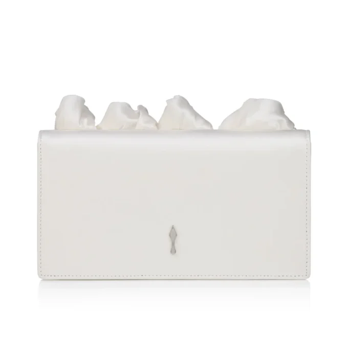 Bettina – kopertówka – satyna krepowa – Bianco Bettina – kopertówka – satyna krepowa – Bianco