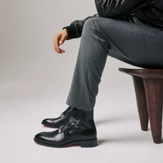Buty Chambelimonk – Botki – Skóra cielęca – Czarne – Męskie Buty Chambelimonk – Botki – Skóra cielęca – Czarne – Męskie