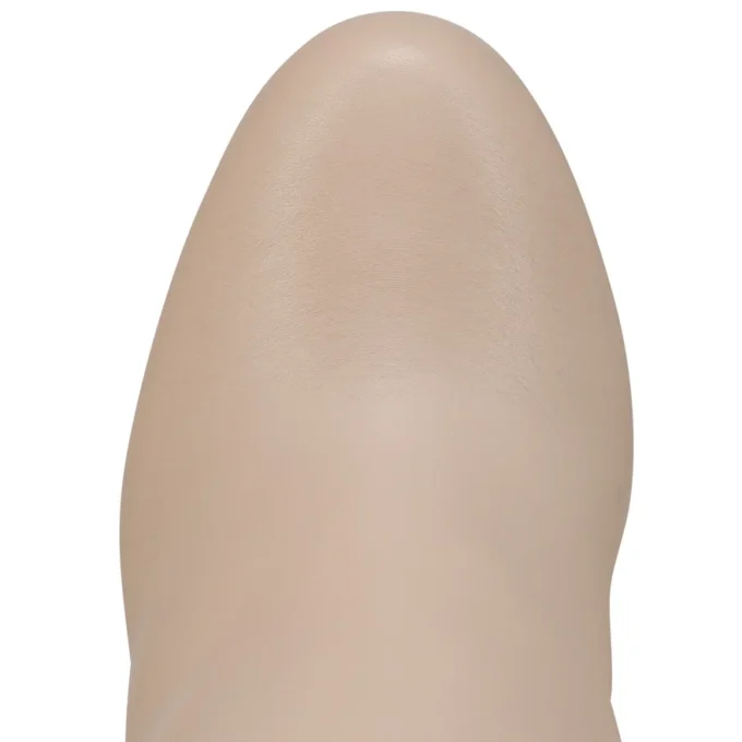 Buty do uda Loo – 85 mm – skóra cielęca – kolor perłowy – damskie Buty do uda Loo – 85 mm – skóra cielęca – kolor perłowy – damskie