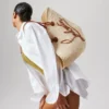 Cabata Large – torba Typu Tote – rafia i skóra cielęca – naturalna Cabata Large – torba Typu Tote – rafia i skóra cielęca – naturalna