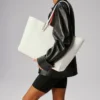 Cabata Large – torba Typu Tote – skóra cielęca i kolce – Bianco Cabata Large – torba Typu Tote – skóra cielęca i kolce – Bianco