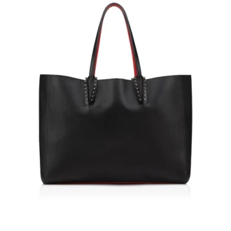 Cabata Large – torba Typu Tote – skóra cielęca i kolce – czarna