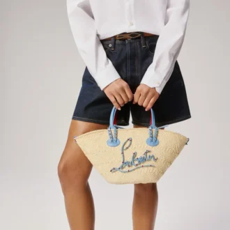 Cabata Mini – torba Typu Tote – szydełkowana rafia – naturalna