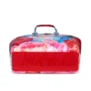 Cabata Small – torba Typu Tote – lakierowana skóra cielęca z nadrukiem piwonii – wielokolorowa Cabata Small – torba Typu Tote – lakierowana skóra cielęca z nadrukiem piwonii – wielokolorowa