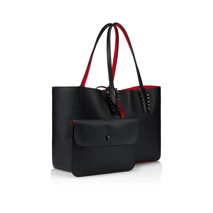 Cabata Small – torba Typu Tote – skóra cielęca i kolce – czarna Cabata Small – torba Typu Tote – skóra cielęca i kolce – czarna