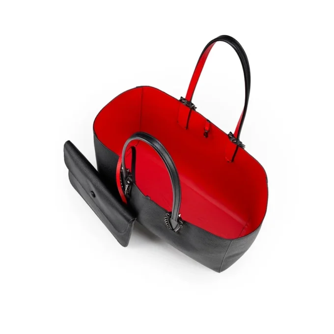 Cabata Small – torba Typu Tote – skóra cielęca i kolce – czarna Cabata Small – torba Typu Tote – skóra cielęca i kolce – czarna