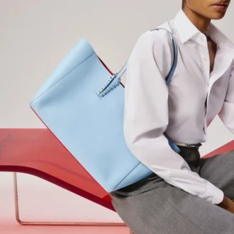 Cabata Small – torba Typu Tote – ziarnista skóra cielęca – Ceruleo Cabata Small – torba Typu Tote – ziarnista skóra cielęca – Ceruleo