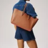 Cabata Small – torba Typu Tote – ziarnista skóra cielęca – Cuoio Cabata Small – torba Typu Tote – ziarnista skóra cielęca – Cuoio