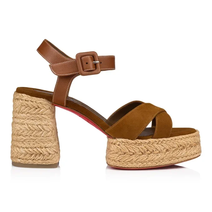 Calakala – espadryle o wysokości 85 mm – zamsz i skóra cielęca – Rhea – damskie Calakala – espadryle o wysokości 85 mm – zamsz i skóra cielęca – Rhea – damskie