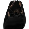 Cassia Lace up – czółenka na paskach o wysokości 100 mm – haftowany aksamit „Leo by Night” – czarne – damskie Cassia Lace up – czółenka na paskach o wysokości 100 mm – haftowany aksamit „Leo by Night” – czarne – damskie
