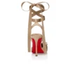 Cassia Lace up – czółenka na paskach o wysokości 100 mm – satyna krepowa – Nude 1 – damskie Cassia Lace up – czółenka na paskach o wysokości 100 mm – satyna krepowa – Nude 1 – damskie