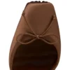 Cassia Lace up – czółenka na paskach o wysokości 100 mm – satyna krepowa – Nude 5 – damskie