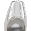 Cassia Mule – klapki na obcasie 100 mm – laminowana skóra jagnięca nappa – srebrne – damskie Cassia Mule – klapki na obcasie 100 mm – laminowana skóra jagnięca nappa – srebrne – damskie
