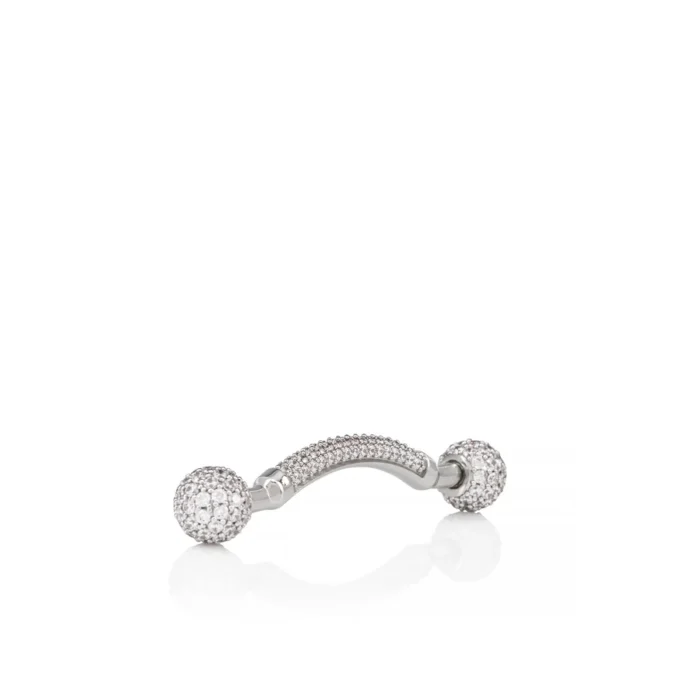 Chambelink Strass – biżuteria do butów – metal i strass – srebrny