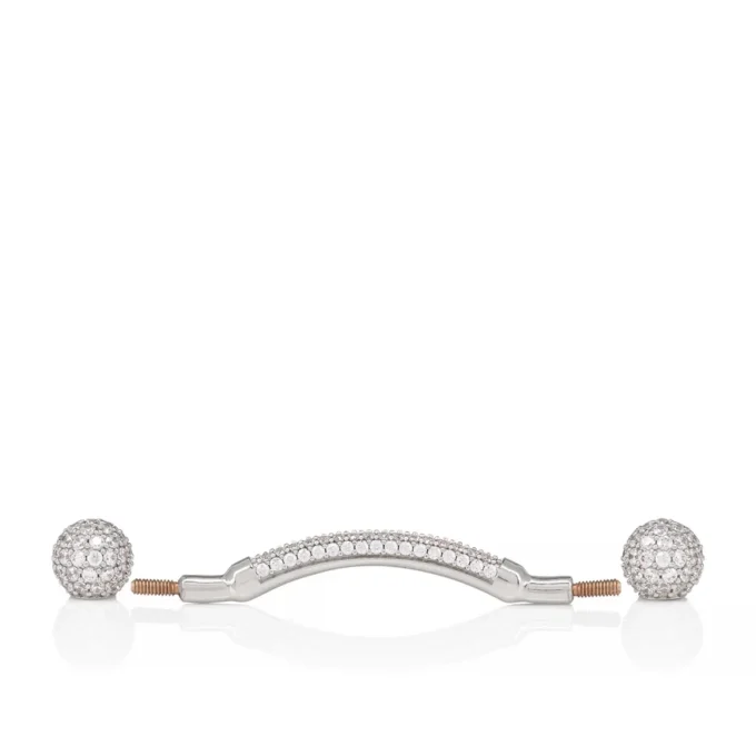 Chambelink Strass – biżuteria do butów – metal i strass – srebrny