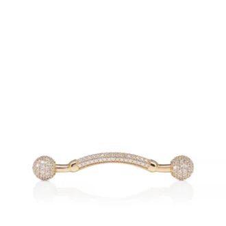 Chambelink Strass – biżuteria do butów – metal i strass – złoto