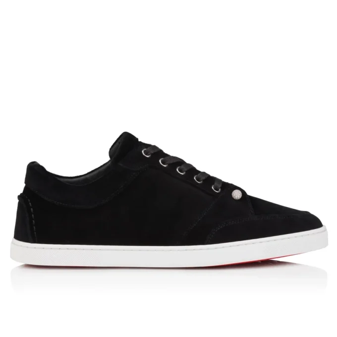 Chambelisneak Pin Strass – Sneakersy – aksamit – czarne – męskie Chambelisneak Pin Strass – Sneakersy – aksamit – czarne – męskie
