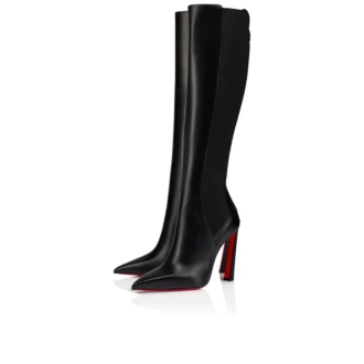 Condodo Botta – buty na obcasie 100 mm – skóra cielęca – czarne – damskie Condodo Botta – buty na obcasie 100 mm – skóra cielęca – czarne – damskie