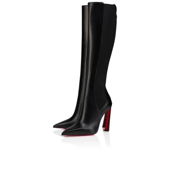 Condodo Botta – buty na obcasie 100 mm – skóra cielęca – czarne – damskie Condodo Botta – buty na obcasie 100 mm – skóra cielęca – czarne – damskie