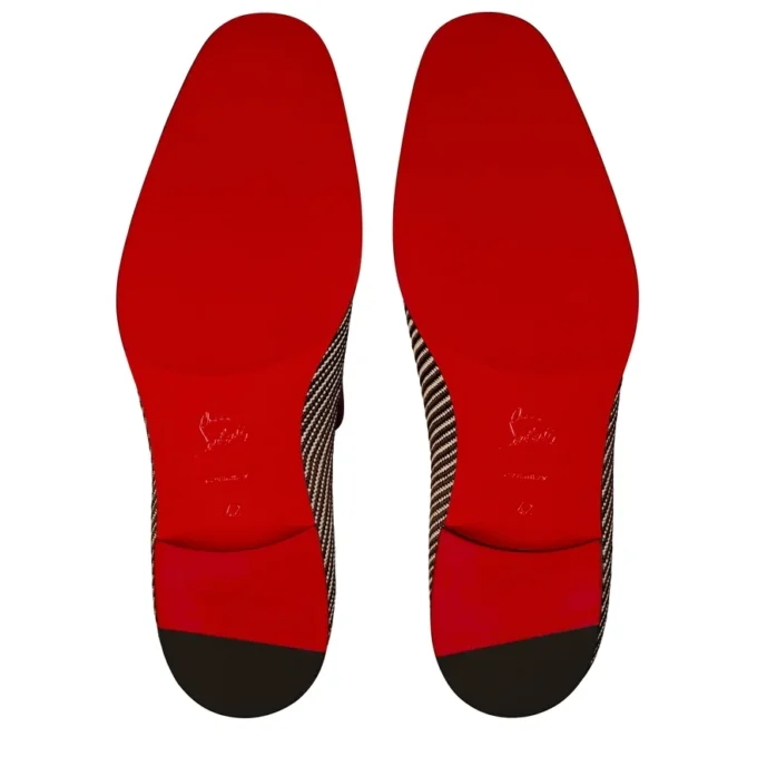 Danny Flex – mokasyny – skóra cielęca i splot twill – białe i brązowe – męskie Danny Flex – mokasyny – skóra cielęca i splot twill – białe i brązowe – męskie