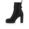 Dianouchette Lug – buty na niskim obcasie 100 mm – woskowana skóra cielęca – czarne – damskie Dianouchette Lug – buty na niskim obcasie 100 mm – woskowana skóra cielęca – czarne – damskie