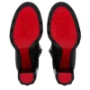 Dianouchette Lug – buty na niskim obcasie 100 mm – woskowana skóra cielęca – czarne – damskie Dianouchette Lug – buty na niskim obcasie 100 mm – woskowana skóra cielęca – czarne – damskie