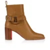 Dianouchette – niskie buty na obcasie 70 mm – woskowana skóra cielęca – kolor Terra – damskie Dianouchette – niskie buty na obcasie 70 mm – woskowana skóra cielęca – kolor Terra – damskie