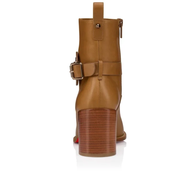 Dianouchette – niskie buty na obcasie 70 mm – woskowana skóra cielęca – kolor Terra – damskie Dianouchette – niskie buty na obcasie 70 mm – woskowana skóra cielęca – kolor Terra – damskie