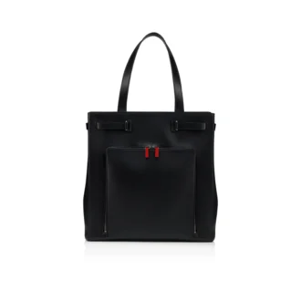 Djanis – torba typu tote – skóra cielęca – czarna