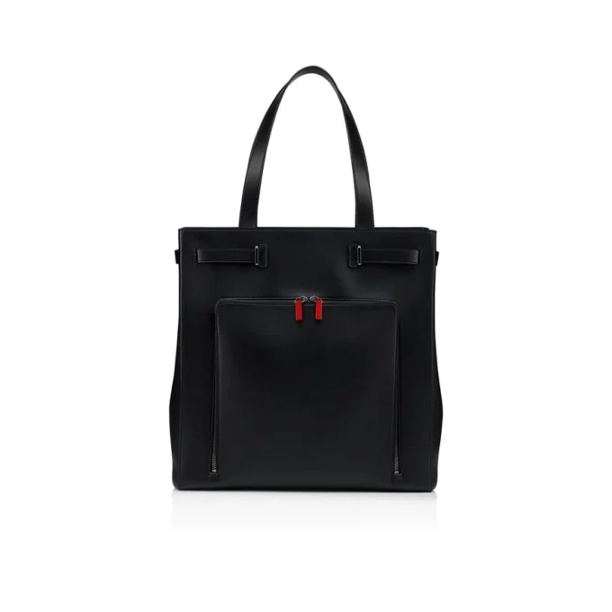 Djanis – torba typu tote – skóra cielęca – czarna