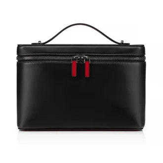 Djanis – torebka crossbody – gładka skóra cielęca – czarna
