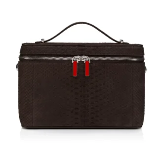 Djanis – torebka crossbody – skóra pytona – kolor Cafe