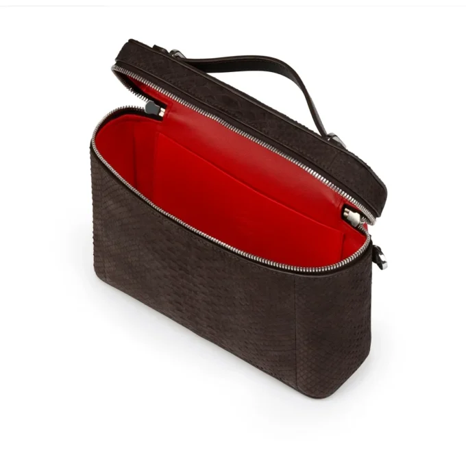 Djanis – torebka crossbody – skóra pytona – kolor Cafe