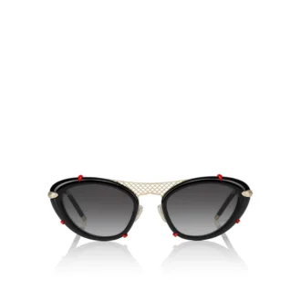 Dolly Lb0001 – okulary przeciwsłoneczne – metal – błyszcząca czerń