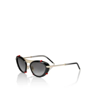 Dolly Lb0001 – okulary przeciwsłoneczne – metal – błyszcząca czerń