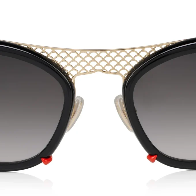Dolly Lb0001 – okulary przeciwsłoneczne – metal – błyszcząca czerń Dolly Lb0001 – okulary przeciwsłoneczne – metal – błyszcząca czerń