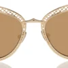 Dolly Lb0002 – okulary przeciwsłoneczne – metal – złoto-dymne