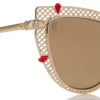 Dolly Lb0002 – okulary przeciwsłoneczne – metal – złoto-dymne
