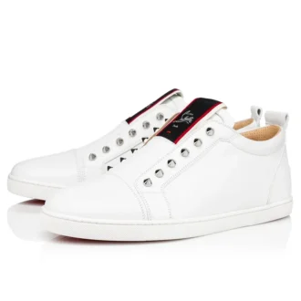 F.A.V Fique a Vontade – Sneakersy wsuwane – skóra cielęca – białe – męskie F.A.V Fique a Vontade – Sneakersy wsuwane – skóra cielęca – białe – męskie